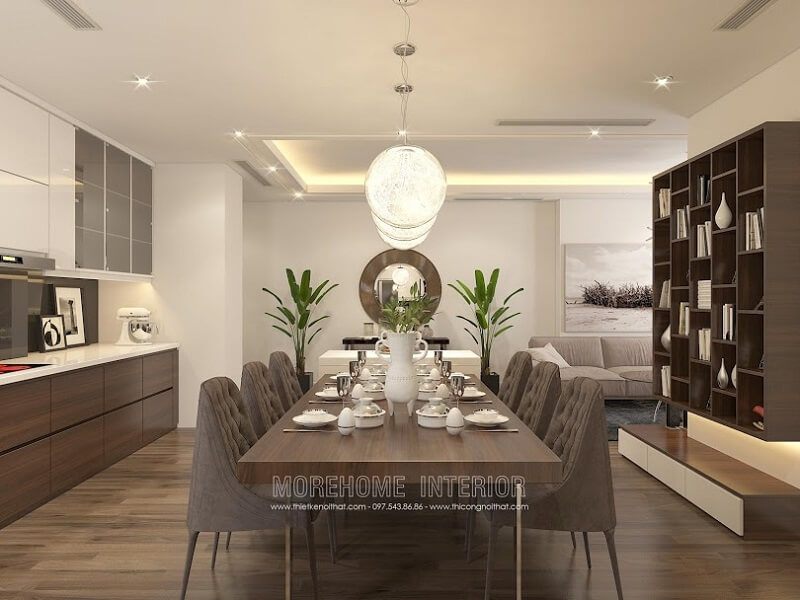 Bạn yêu thích vẻ đẹp ấn tượng thì đừng nên bỏ lỡ bộ bàn ăn đẹp được sản xuất tại MoreHome